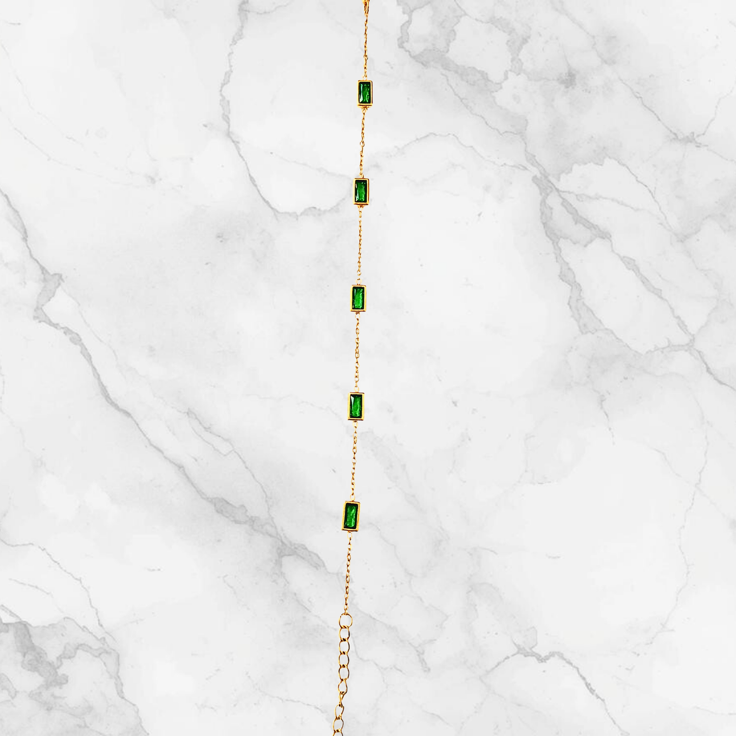 Emerald Green Stone Bracelet